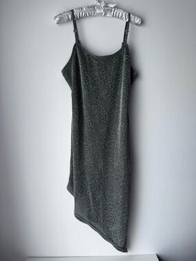 Derek Heart Asymmetrical Glittery Dress Sz XL